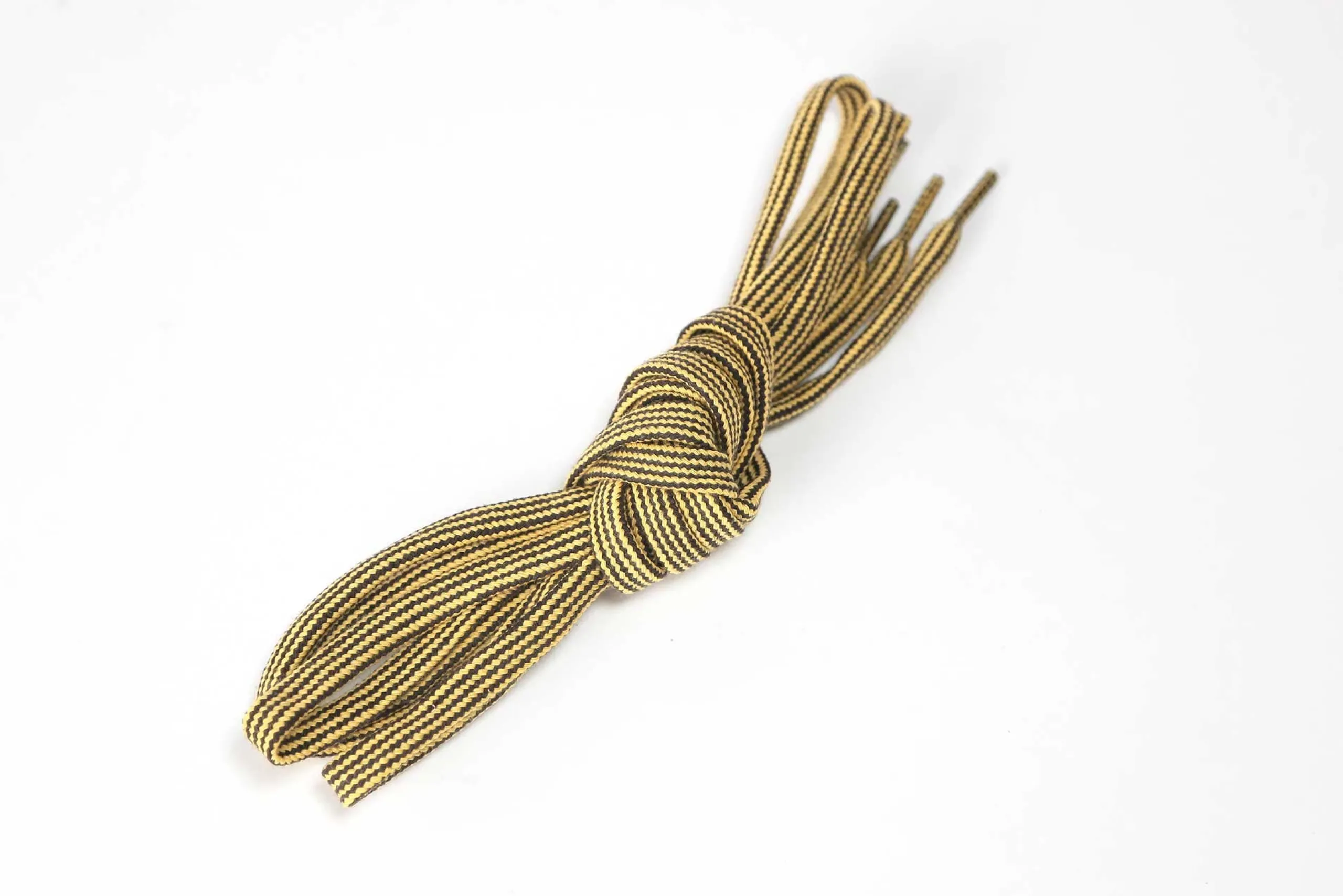 Sale Brown and Yellow Woven Flat Laces Accessories
