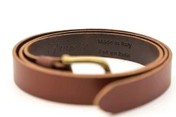 Outlet Brown Leather Belt 25mm Accessories
