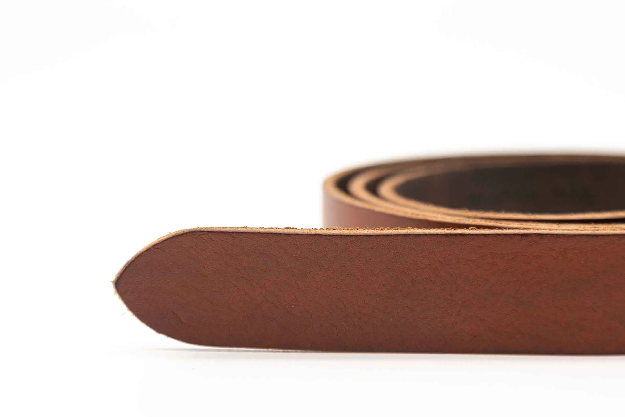 Outlet Brown Leather Belt 25mm Accessories