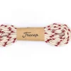 Outlet Cream and Red Woven Flat Laces Accessories