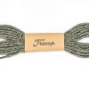 Hot Green and Beige Melange Flat Laces Accessories